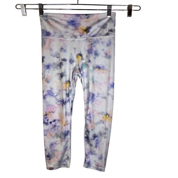 Gap Fit Womens Pastel Eclipse Cropped Leggings Compression Size Small Athletic‎ - Picture 1 of 6